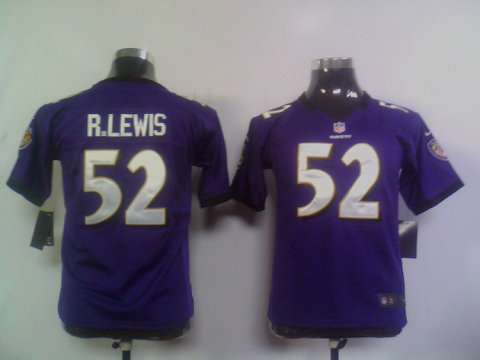 NFL Youth Jersey Nike Purple Baltimore Ravens 52 Miami Ray Lewis